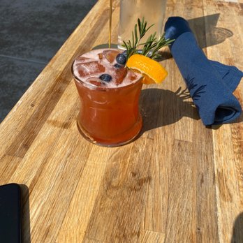 Prep & Pastry on Grant - Southwest Sunset, a light bourbon infused cocktail.  Goes well on a brunch menu - Breakfast & Brunch Near Me - Tucson, Arizona