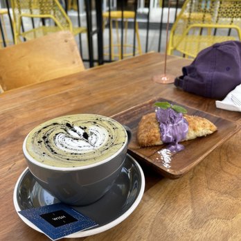 Public Square - PANDAN Latte & PB Ube butter with  Housemade Sugar Scone - Coffee & Tea Near Me - La Mesa, California