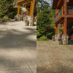 JC Pressure Washing - Before & after: A little pressure washing goes a long way.