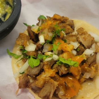Pupusa Taco Mix - Taco of carnitas (pulled pork) - Mexican Near Me - San Jose, California Pupusa Taco Mix - Taco of carnitas (pulled pork) - Mexican Near Me - San Jose, California
