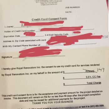Royal Renovators - receipt - Roofing Near Me - Forest Hills, New York