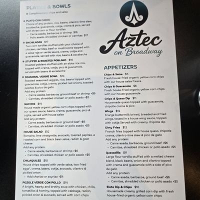 Menu photo 7 Aztec on Broadway Portland, OR Menu photo 7 Aztec on Broadway Portland, OR