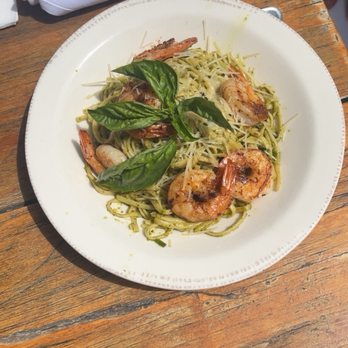 Sandy's Beach Shack - Shrimp Pesto Pasta - Cocktail Bars Near Me - Huntington Beach, California Sandy's Beach Shack - Shrimp Pesto Pasta - Cocktail Bars Near Me - Huntington Beach, California