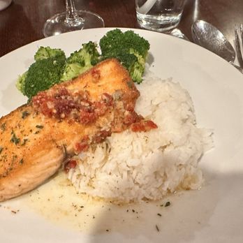 Marianacci's Restaurant - Seared salmon with sun dried tomato butter - Pizza Near Me - Wyoming, Pennsylvania Marianacci's Restaurant - Seared salmon with sun dried tomato butter - Pizza Near Me - Wyoming, Pennsylvania
