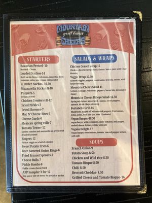 Menu photo 2 Mountain Cheers Grill Haus Mountain City, TN Menu photo 2 Mountain Cheers Grill Haus Mountain City, TN