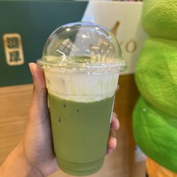 Creme Brulee Matcha Latte
