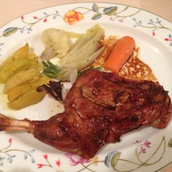Trattoria della Posta - Roasted baby lamb.