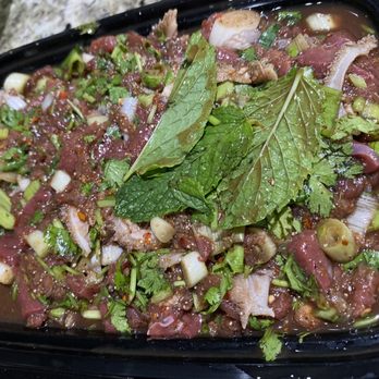 Harborside Cuisine  - Raw larb - Laotian Near Me - San Diego, California
