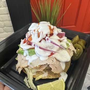 La Bolsita - Pork tostada - Juice Bars & Smoothies Near Me - Tracy, California