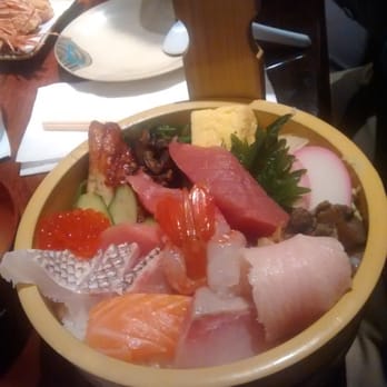 Sushi Tomi - Chirashi: Should have asked for wasabi on the side. @_@ - Sushi Bars Near Me - Mountain View, California Sushi Tomi - Chirashi: Should have asked for wasabi on the side. @_@ - Sushi Bars Near Me - Mountain View, California