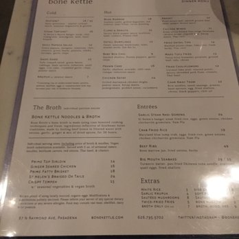 Bone Kettle - Menu - Breakfast & Brunch Near Me - Pasadena, California Bone Kettle - Menu - Breakfast & Brunch Near Me - Pasadena, California