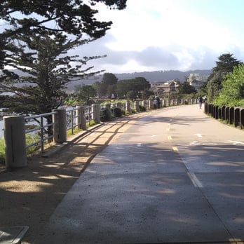 Monterey Bay Coastal Trail - view toward Portola Plaza - Hiking Near Me