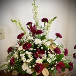 Everlasting Garden - Burgundy, Gold & White for Church