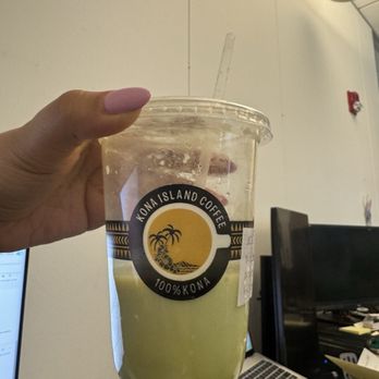 Kona Island Coffee - Matcha (iced) Haupia Matcha Latte....where is the matcha? All milk. - Coffee & Tea Near Me - Mountain View, California Kona Island Coffee - Matcha (iced) Haupia Matcha Latte....where is the matcha? All milk. - Coffee & Tea Near Me - Mountain View, California