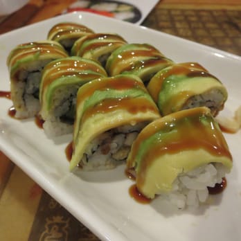 Sing Sing Sushi - B6. Caterpillar Roll - grilled eel, crab meat, cucumber, avocado, eel sauce. $11.99. - Sushi Bars Near Me - Duluth, Georgia