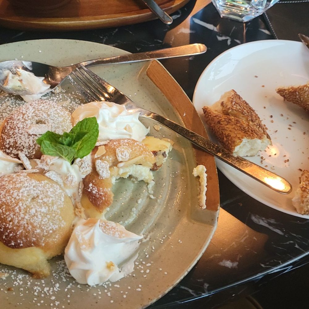 Flourish Cafe - Almond syrniki. A must! - Coffee & Tea Near Me - Newtown, Pennsylvania
