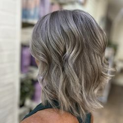Sunshine Salon and Spa - After Silver Transition by @Sandrastyleshair