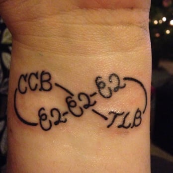 Soul Imagez Tattoo - Memorial tattoo with mine & my husbands initials and our wedding date. - Tattoo Near Me - Dublin, California Soul Imagez Tattoo - Memorial tattoo with mine & my husbands initials and our wedding date. - Tattoo Near Me - Dublin, California