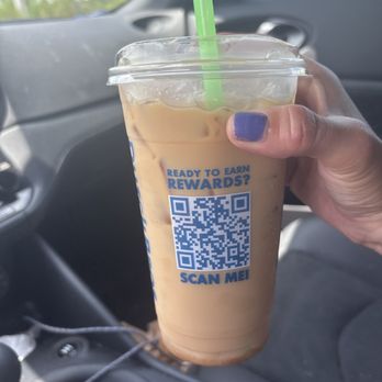 Dutch Bros Coffee - Medium iced Caramel Latte - Juice Bars & Smoothies Near Me - Lutz, Florida Dutch Bros Coffee - Medium iced Caramel Latte - Juice Bars & Smoothies Near Me - Lutz, Florida