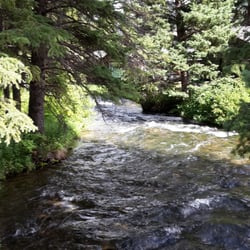 Our view from our cabin. Perfect