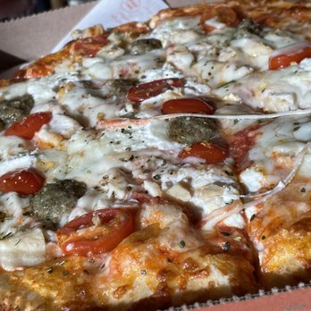 Blaze Pizza - Build your own-with high crust, build your own pizza-Italian sausage, high crust, and cheeses - Pizza Near Me - Temecula, California