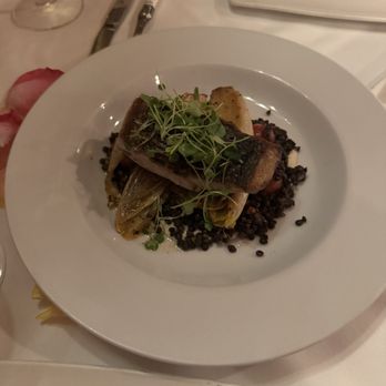 Bouchon - Pan-Roasted Local White Fish (Sea Bass) - French Near Me - Santa Barbara, California Bouchon - Pan-Roasted Local White Fish (Sea Bass) - French Near Me - Santa Barbara, California