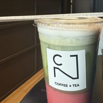 CNT Cafe - Red Velvet Matcha Latte - Desserts Near Me - Philadelphia, Pennsylvania