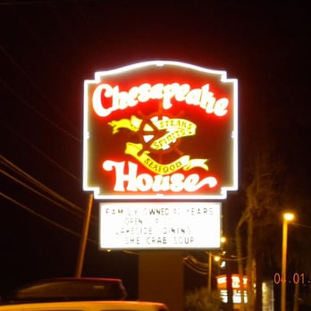 Chesapeake House - Outdoor signage on street. - Seafood Near Me - Myrtle Beach, South Carolina Chesapeake House - Outdoor signage on street. - Seafood Near Me - Myrtle Beach, South Carolina