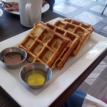 Beach Plum Kitchen - Brussels waflles from soft opening - New American Near Me - Carlsbad, California