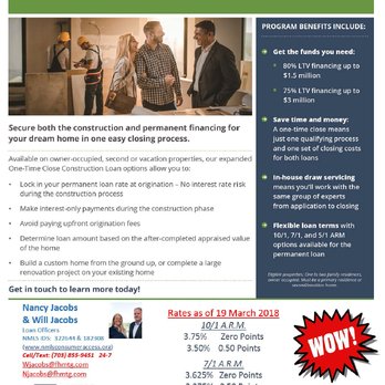 Will & Nancy Jacobs - First Heritage Mortgage - Building or Remodeling? - Mortgage Brokers Near Me - Fairfax, Virginia Will & Nancy Jacobs - First Heritage Mortgage - Building or Remodeling? - Mortgage Brokers Near Me - Fairfax, Virginia