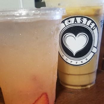 Toasted - Lemonade with strawberry & PB&J latte - Coffee & Tea Near Me - Riverside, California Toasted - Lemonade with strawberry & PB&J latte - Coffee & Tea Near Me - Riverside, California