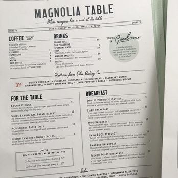 Magnolia Table - Menu - Breakfast & Brunch Near Me - Waco, Texas