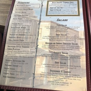 Dead Creek Saloon - Menu - Pubs Near Me - Birch Run, Michigan