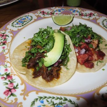 El Coco - Tacos! Barbacoa (left) and Mar y Tierra (right) - Mexican Near Me - New York, New York