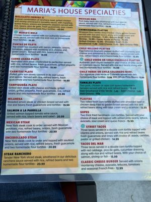 Menu photo 2 Maria’s Mexican Restaurant Ogden, UT Menu photo 2 Maria’s Mexican Restaurant Ogden, UT