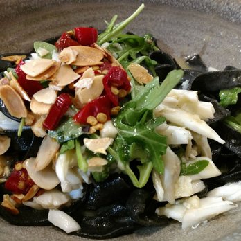 Emeril's Coastal - Fettucine Nero. The chili's add the perfect touch with a bite that compliments the smooth flavors of the pasta and crab. - Seafood Near Me - Miramar Beach, Florida Emeril's Coastal - Fettucine Nero. The chili's add the perfect touch with a bite that compliments the smooth flavors of the pasta and crab. - Seafood Near Me - Miramar Beach, Florida