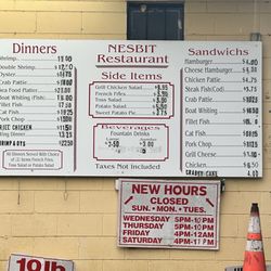 Nesbit - Menu