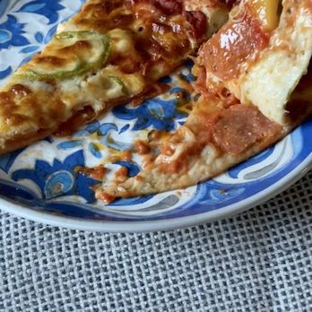 D'Amatos Pizza - two slices of pizza on a plate - Pizza Near Me - La Mesa, California D'Amatos Pizza - two slices of pizza on a plate - Pizza Near Me - La Mesa, California