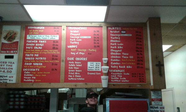 Menu photo 2 Smokey Mo's Bbq Austin, TX