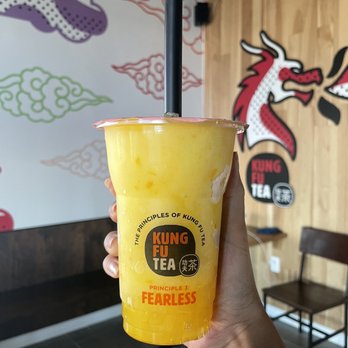 Kung Fu Tea - Mango Slush - Bubble Tea Near Me - Pleasantville, New Jersey