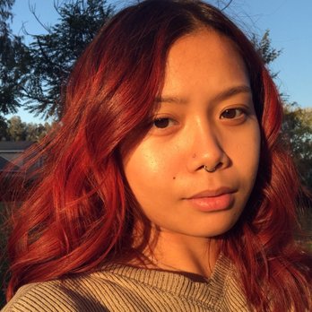 Salon Divina - right after session; a more dark red, copper color first. - Hair Salons Near Me - Chino, California Salon Divina - right after session; a more dark red, copper color first. - Hair Salons Near Me - Chino, California