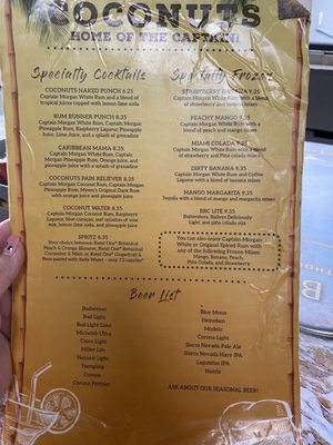 Menu photo 1 Coconuts Tiki Bar and Grill North Myrtle Beach, SC Menu photo 1 Coconuts Tiki Bar and Grill North Myrtle Beach, SC