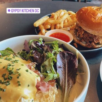 Gypsy Kitchen DC - Egg benedict and Hot chicken sandwich - Tapas/Small Plates Near Me - Washington, DC, District of Columbia Gypsy Kitchen DC - Egg benedict and Hot chicken sandwich - Tapas/Small Plates Near Me - Washington, DC, District of Columbia
