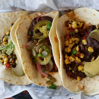 Brazos Tacos - Vegan tacos (I unfortunately forgot what each one was called). - Breakfast & Brunch Near Me - Charlottesville, Virginia