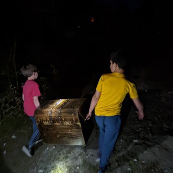 Ghost Crab Quest - The boys found the treasure chest and carried it back to the house, so they could inspect all the booty inside! - Tours Near Me Ghost Crab Quest - The boys found the treasure chest and carried it back to the house, so they could inspect all the booty inside! - Tours Near Me