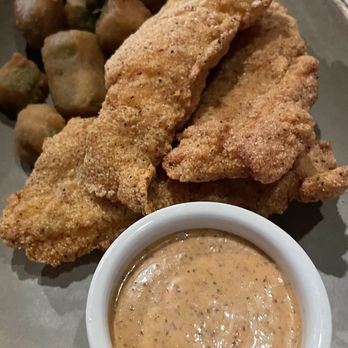 Subourbon - Fried Catfish & Okra with remoulade. - Southern Near Me - Columbus, Ohio Subourbon - Fried Catfish & Okra with remoulade. - Southern Near Me - Columbus, Ohio