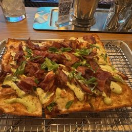 Chicken, bacon, ranch pizza...wow. So good!