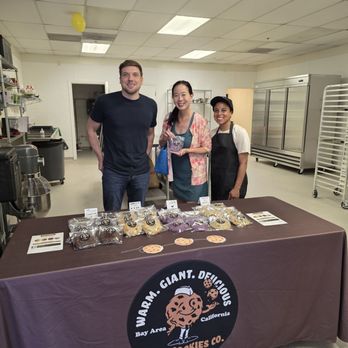 Choc Cookies - Owner with Newark Chamber President and his staff - Desserts Near Me - Fremont, California Choc Cookies - Owner with Newark Chamber President and his staff - Desserts Near Me - Fremont, California