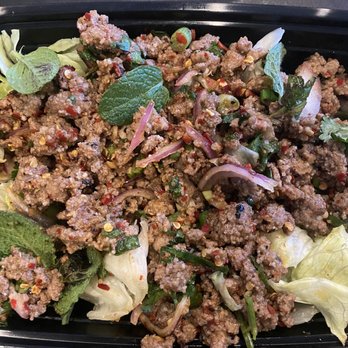 Grab Thai - Beef larb- not spicy and super sour - Thai Near Me - San Jose, California Grab Thai - Beef larb- not spicy and super sour - Thai Near Me - San Jose, California