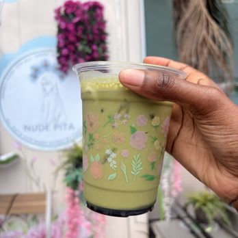 Nude Pita - Matcha lavender - Mediterranean Near Me - Miami, Florida Nude Pita - Matcha lavender - Mediterranean Near Me - Miami, Florida